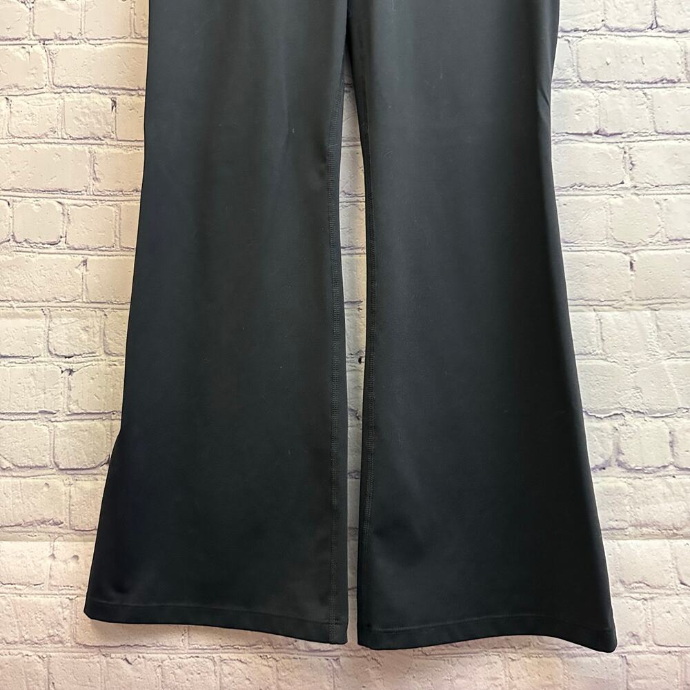Baleaf Black Flared Yoga Pants Crossover Waist Band Women's Large Pockets - Picture 3 of 8